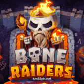 Bone Raiders slot game scene from km88